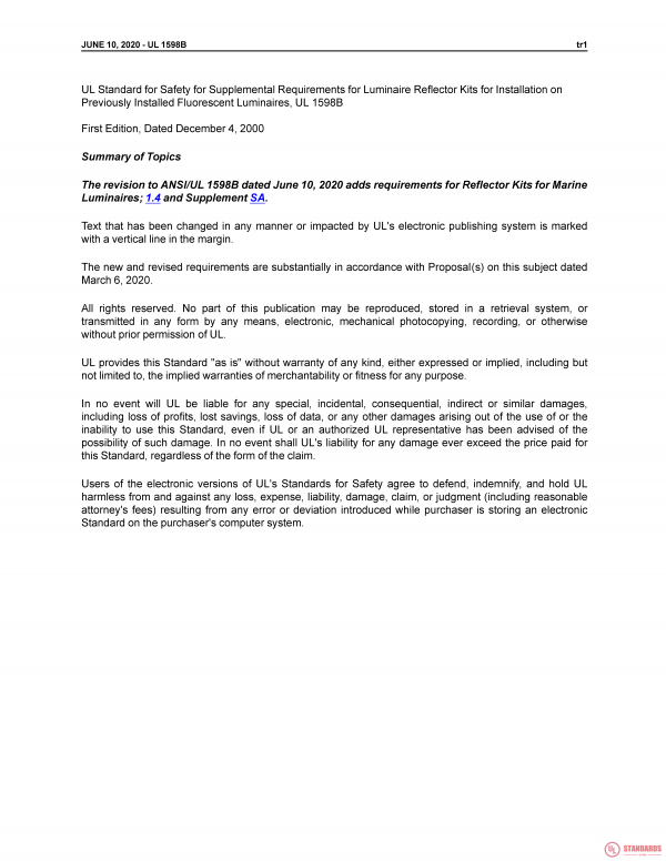 UL 1598B PDF UL 1598B PDF